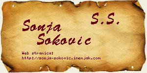 Sonja Soković vizit kartica